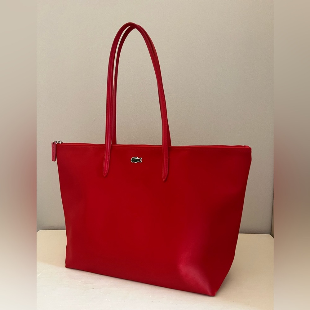 NWOT LACOSTE RED CONCEPT TOTE